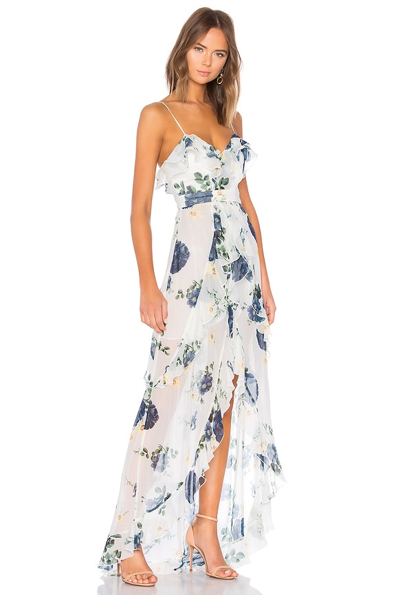view 2 of 3 ROBE MAXI BLUE ROSE in Blue Rose