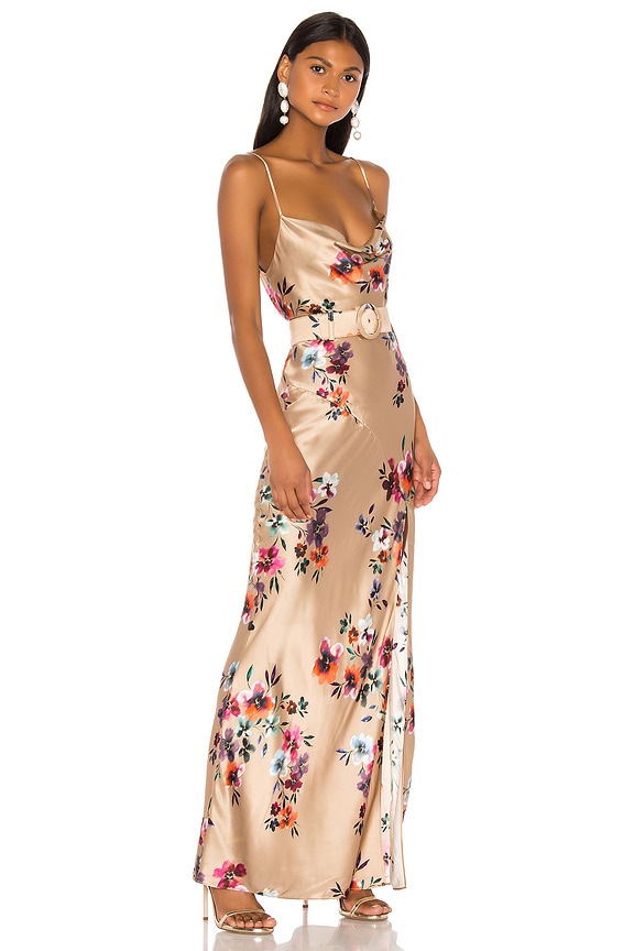 view 2 of 3 MAXIVESTIDO SIMONE in Taupe