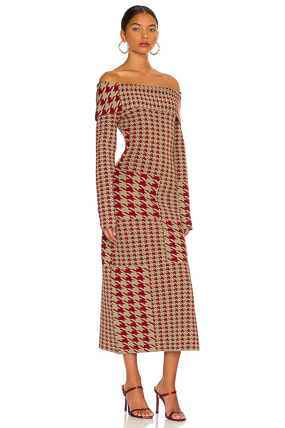 view 2 of 3 VESTIDO ANASTASIA in Sangria Multi