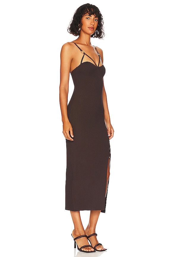 view 2 of 3 VESTIDO JULES in Dark Chocolate