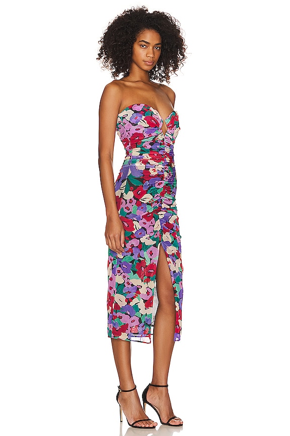 view 2 of 3 Sorin Diamond Cutout Midi Dress in Cabra Print