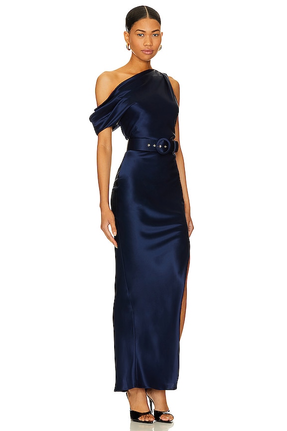 view 2 of 3 FUERA DE LA BATA DE HOMBRO EARTHA in Dark Ink