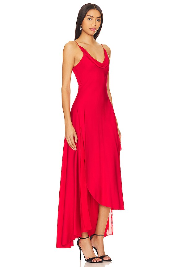 view 2 of 4 VESTIDO LARGO ELSIE in Scarlet