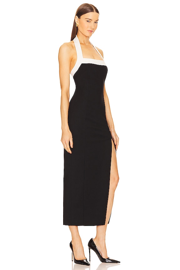 view 2 of 3 VESTIDO MIDI JANE in Solid Black & Milk