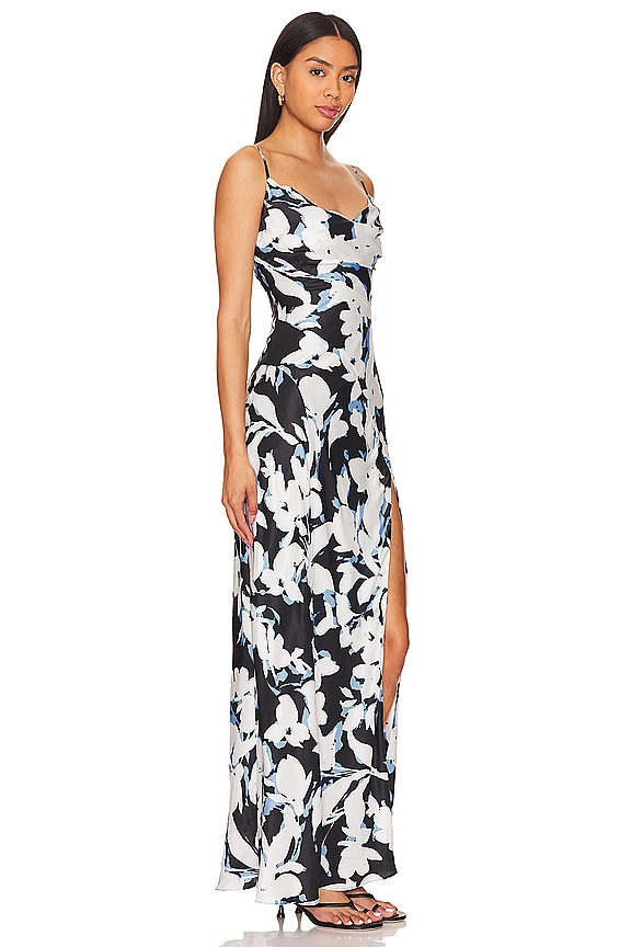 view 2 of 3 ARIEL ガウン in Black Blur Print