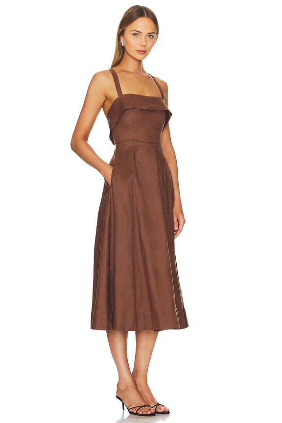 view 2 of 3 ROBE MIDI CORSET CARMELIA in Cigar