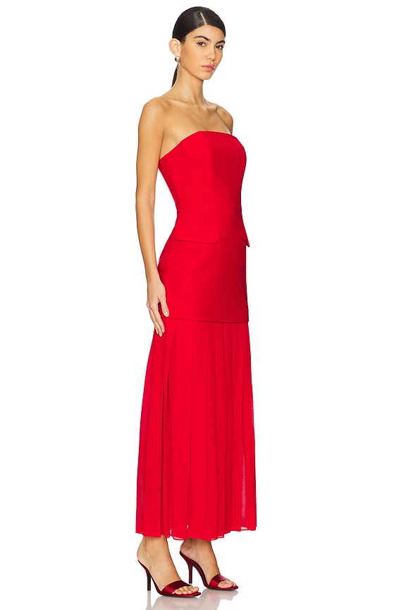 view 2 of 3 Rhonda Dress in Crimson