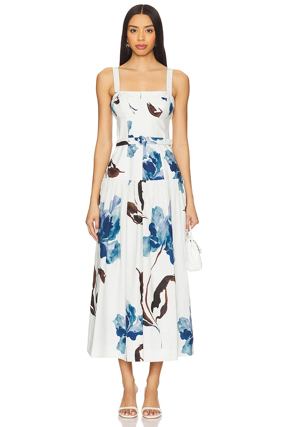 view 1 of 3 Lidia Dress in Alena Blue Floral