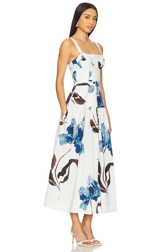 view 2 of 3 Lidia Dress in Alena Blue Floral