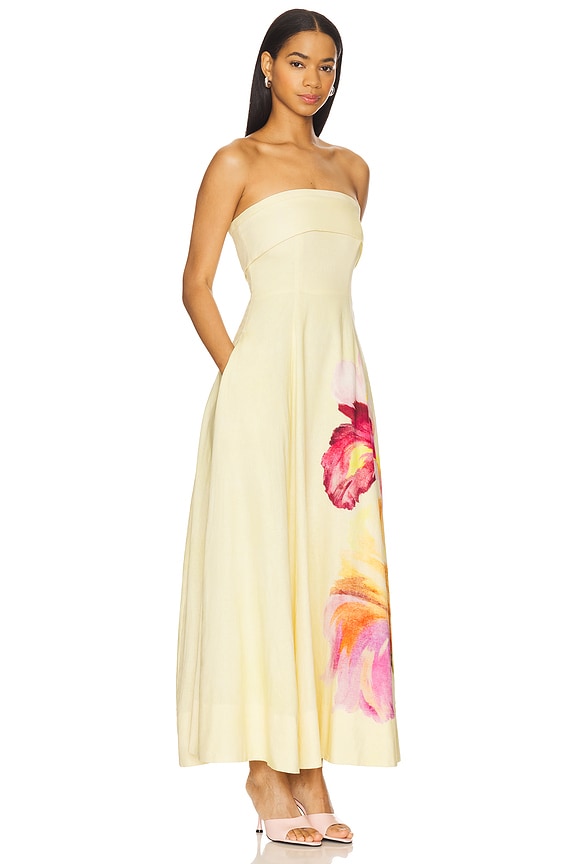 view 2 of 4 Melody Corset Midi Dress in Lenia Butter Floral