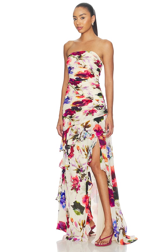 view 2 of 3 VESTIDO VIOLA in Watercolour Flora