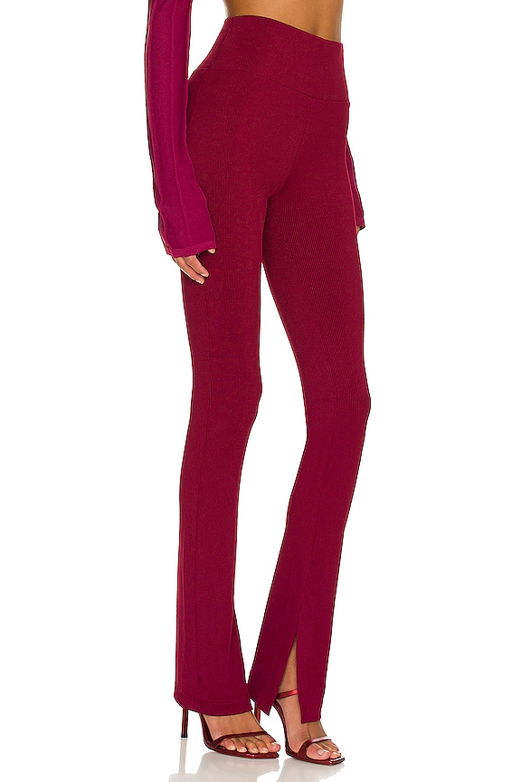 view 2 of 4 Delia Rib High Waist Legging in Prune