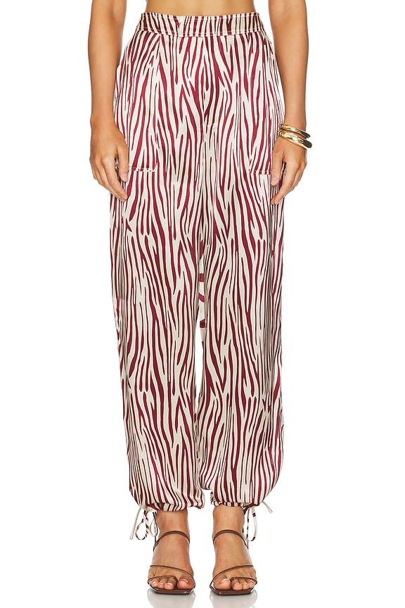 view 2 of 5 БРЮКИ NORI UTILITARIAN in Brick Toledo Print