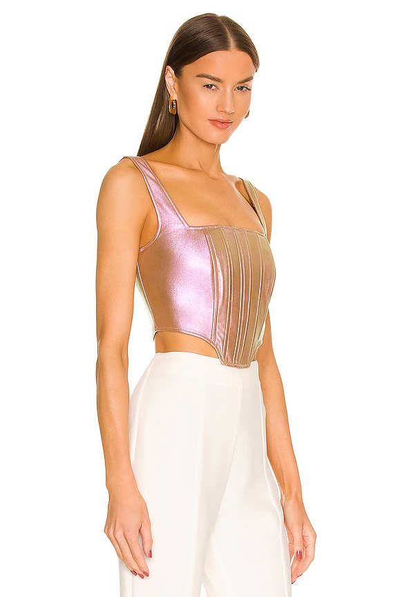 view 2 of 4 Top Pia in Metallic Rose