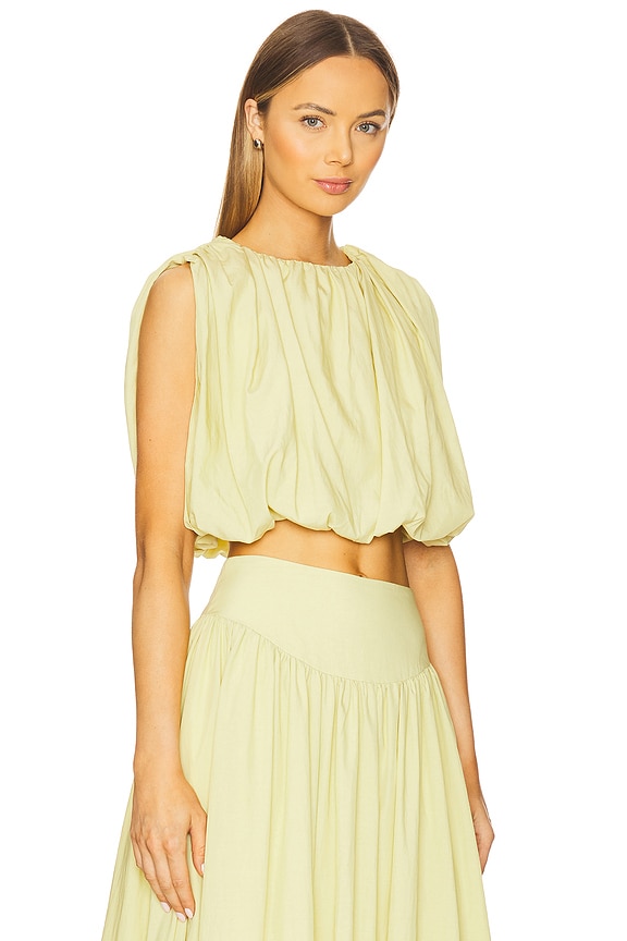 view 2 of 4 Nadira Bubble Top in Pistachio