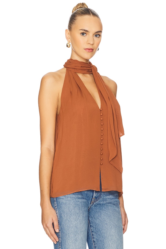 view 2 of 4 Sumira Top in Chestnut