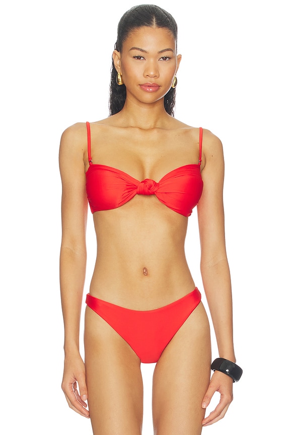 view 2 of 5 HAUT DE MAILLOT DE BAIN NAIA in Fire