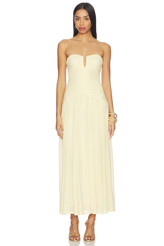 view 1 of 3 ROBE BUSTIER BEVERLY in Butter