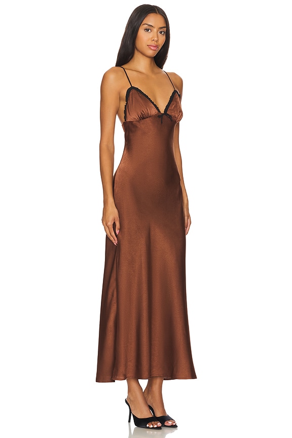 view 2 of 3 CAMILLE 원피스 in Chocolate