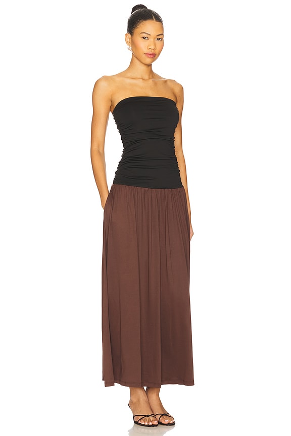 view 2 of 3 Santal Dress in Black & Brown