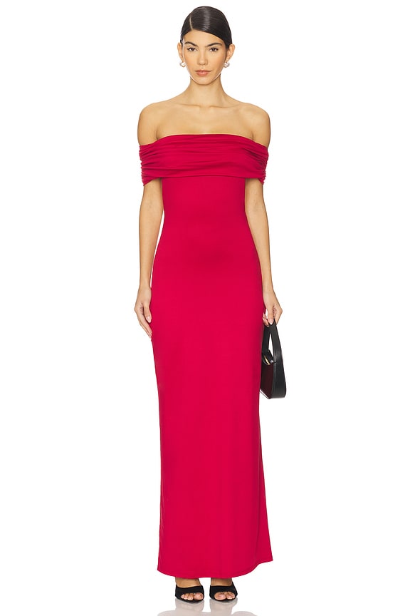 view 2 of 4 Evangeline Dress in Crimson