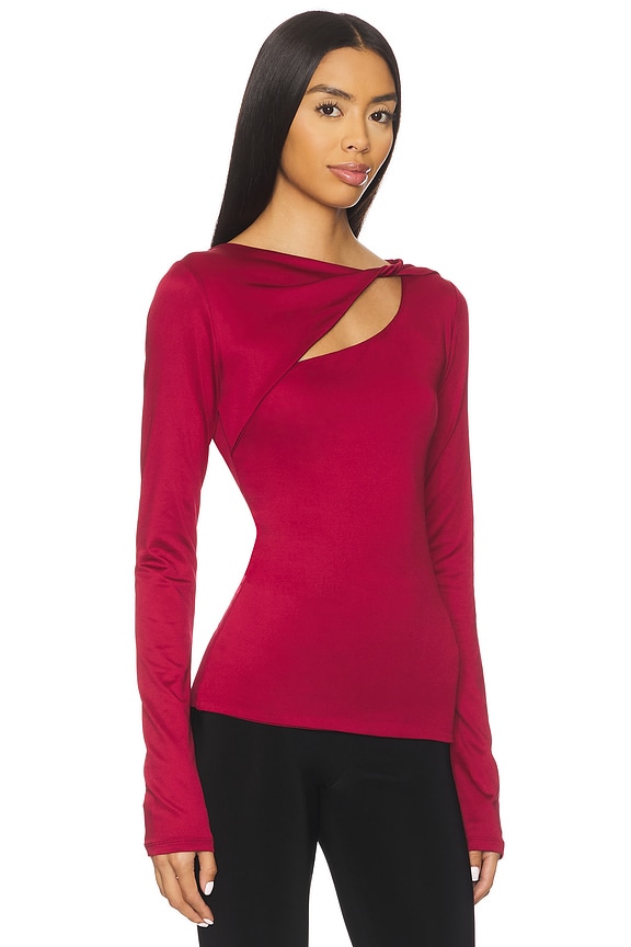 view 2 of 4 San Vicente Top in Cranberry
