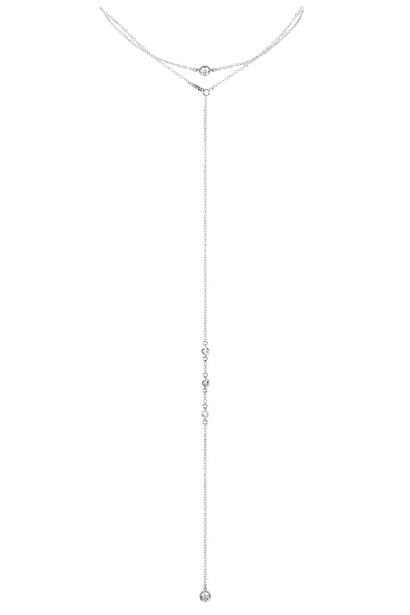 view 2 of 5 Hailey Front And Back Chain in Silver