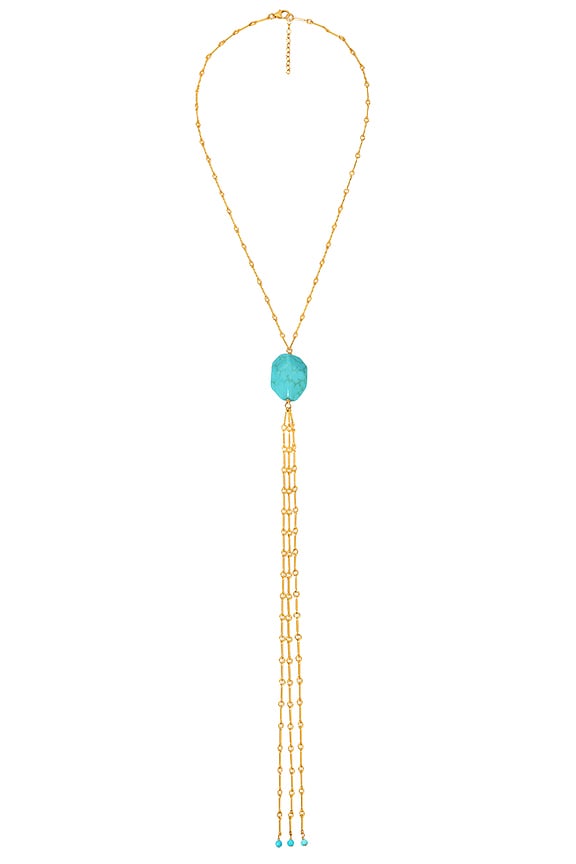 view 1 of 2 x REVOLVE Turquoise Bolo Necklace in Gold & Turquoise