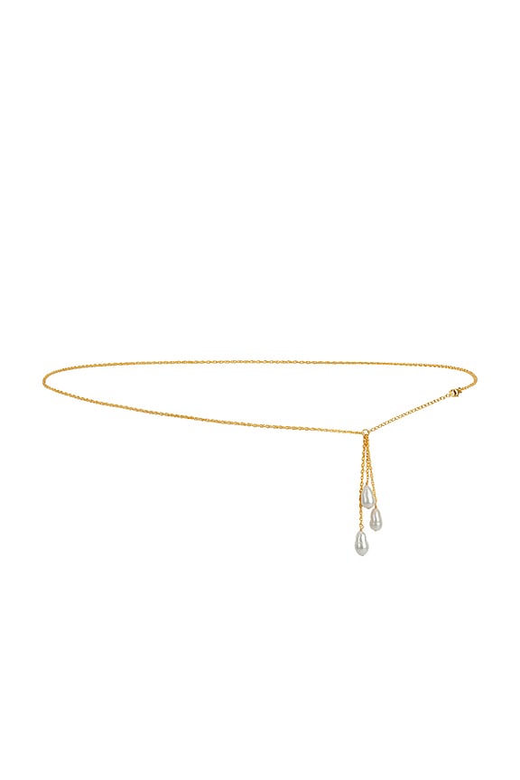 view 1 of 3 CHAÎNE BELLY in Gold & Pearl