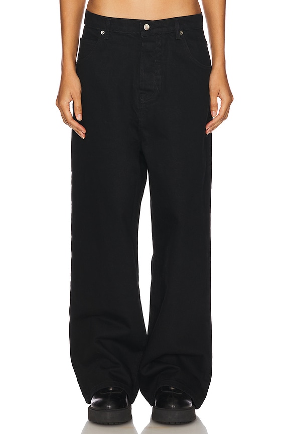 view 2 of 7 Baggy Jeans With Studs in Grey Wash