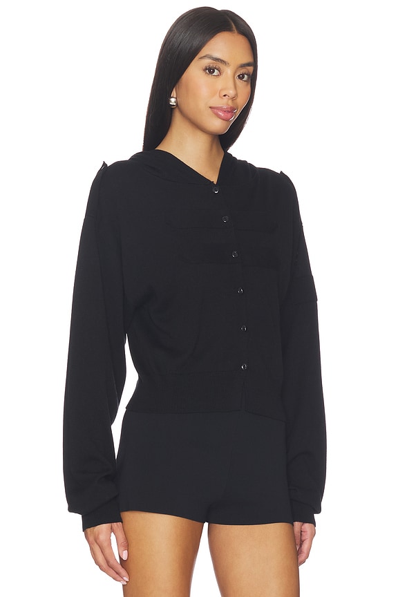 view 2 of 4 Button Up Cardigan in Black