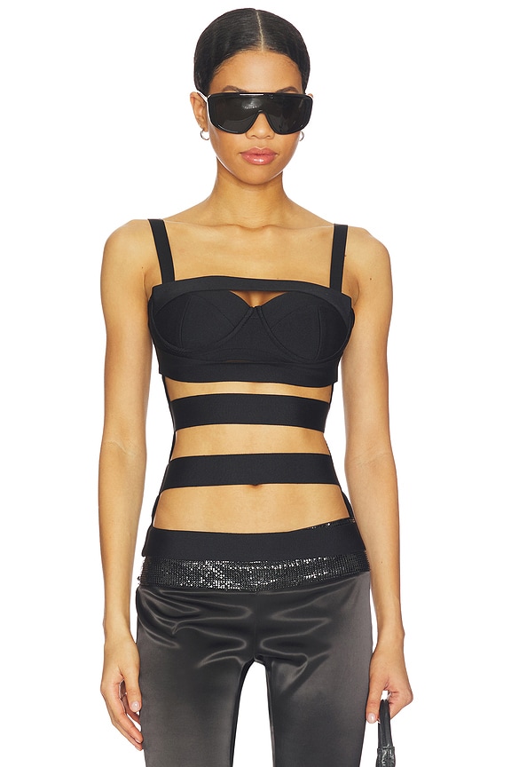 view 1 of 4 Sneak Bandage Top in Black