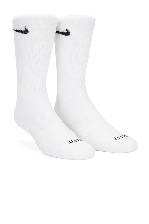 view 2 of 2 Everyday Plus Cushioned Socks 6-pack in White & Black