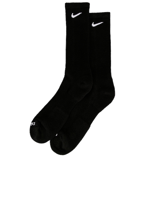 view 2 of 2 Everyday Plus Cushioned Socks in Black & White