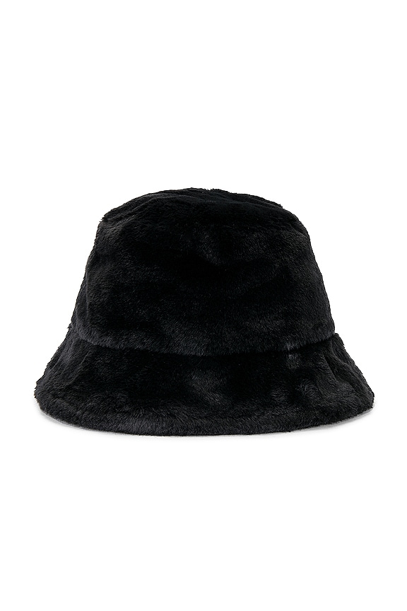 view 2 of 2 Apex Faux Fur Bucket Hat in Black & White