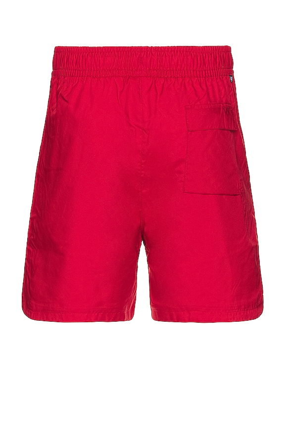 view 2 of 3 Club Woven Lined Flow Short in University Red & White