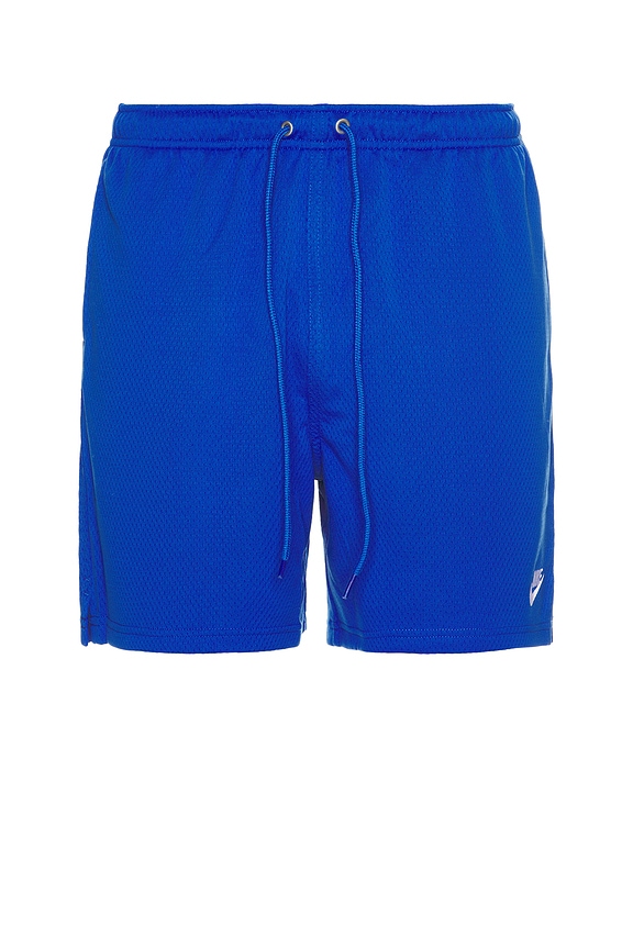 view 1 of 6 Club Flow Mesh Short in Game Royal & White