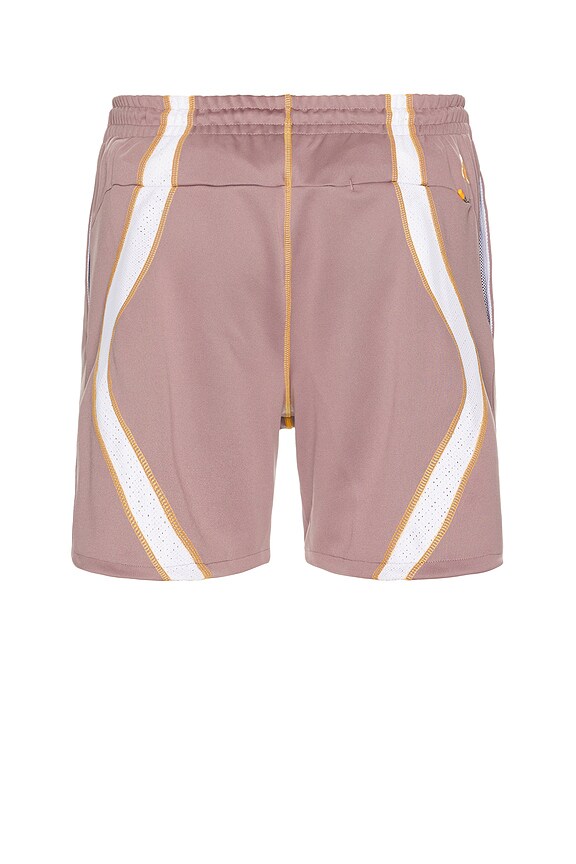 view 2 of 6 SHORT SOLO SWOOSH in Taupe Grey, White, & Sundial