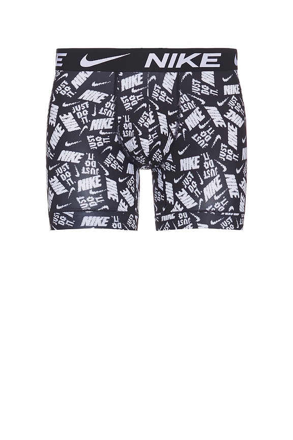 view 2 of 3 BRAGUITAS BOXER in Black Just Do It Print, Game Royal, & Black