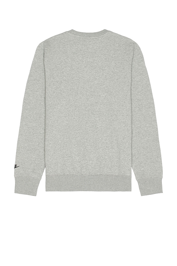 view 2 of 5 Club Crew Neck Sweatshirt in Dark Grey Heather & Black