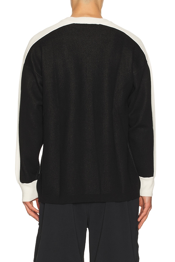 view 2 of 5 Jersey Sweater in Black & Sail