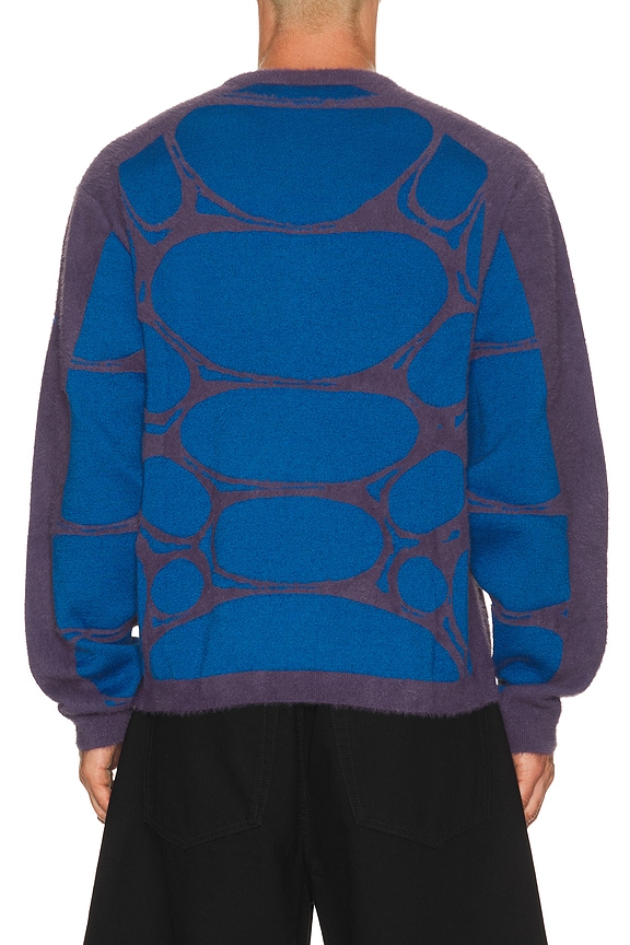 view 2 of 5 Sweater in Dark Raisin, Brilliant Blue, & Voltage Green