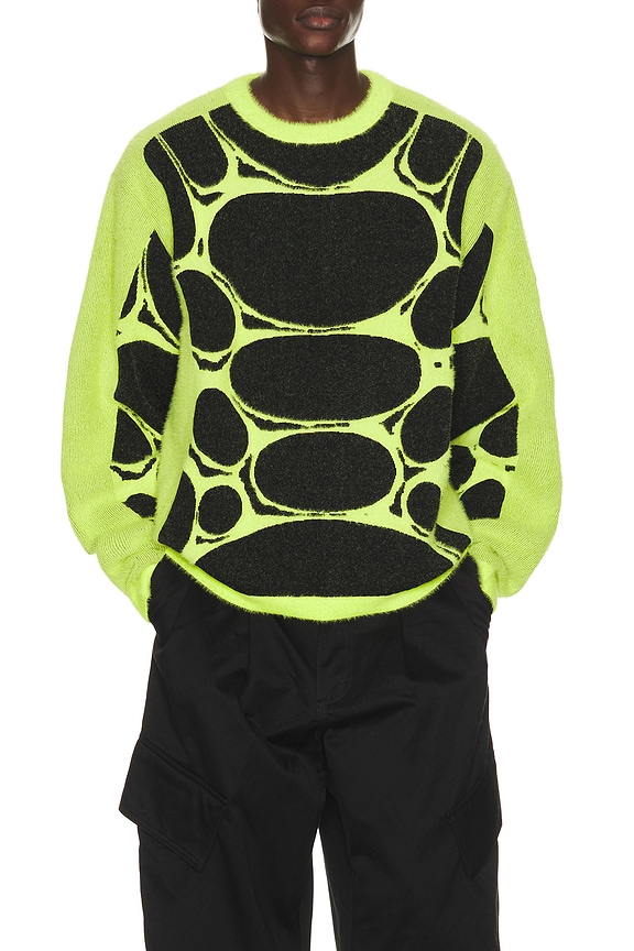 view 1 of 5 FROG Jelly Cage Sweatshirt in Black, Cream Ii, & Volt Ice