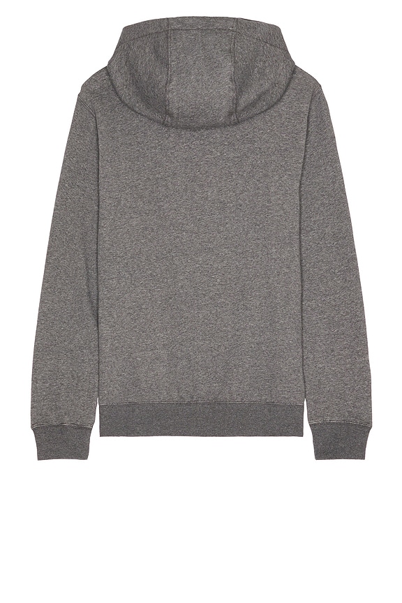 view 2 of 5 Club Graphic Pullover Hoodie in Charcoal Heather & White