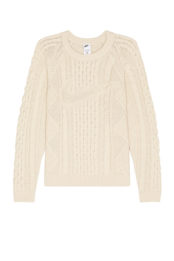 Nike M NL CABLE KNIT SWEATER LS in Tan | REVOLVE