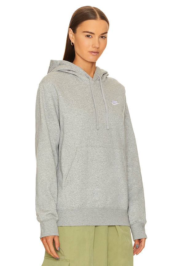 view 2 of 4 Nsw Club Hoodie in Grey Heather, Matte Silver, & White