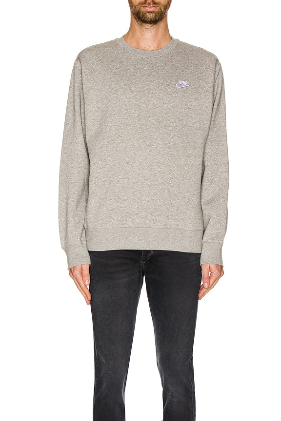 view 4 of 4 NSW Club Crew in Dark Grey Heather & White