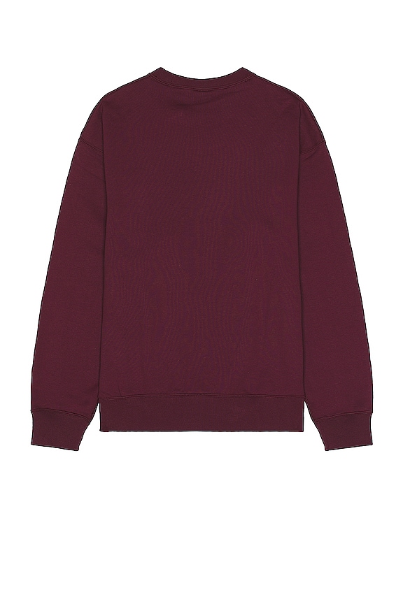 view 2 of 5 Fleece Crew in Night, Maroon, & White