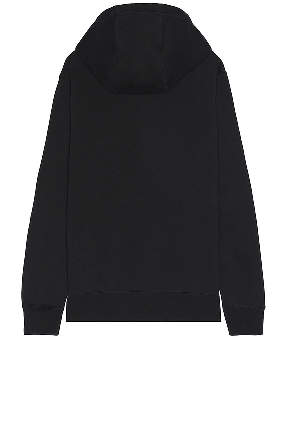 view 2 of 4 Club Seasonal Brushed-Back Pullover Hoodie in Black & Safety Orange