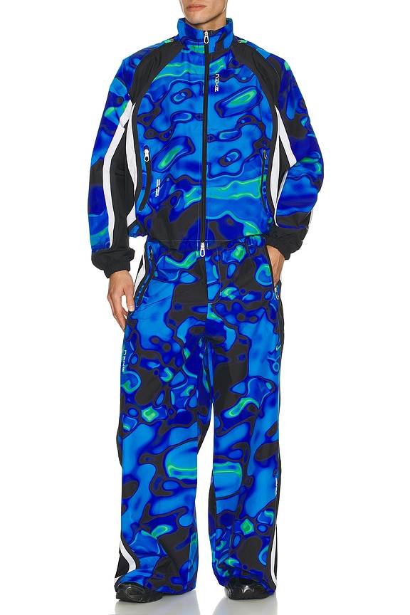 view 2 of 5 BLOUSON DE SURVÊTEMENT REPEL in Hyper Royal, White, & Green Shock